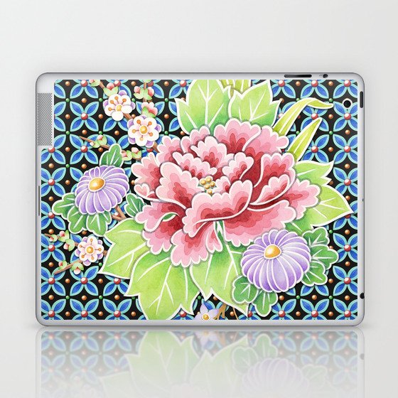 Brocade Bouquet Laptop & iPad Skin
