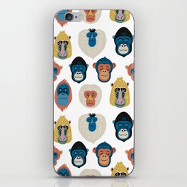 Primates Monkeys Pattern iPhone Skin
