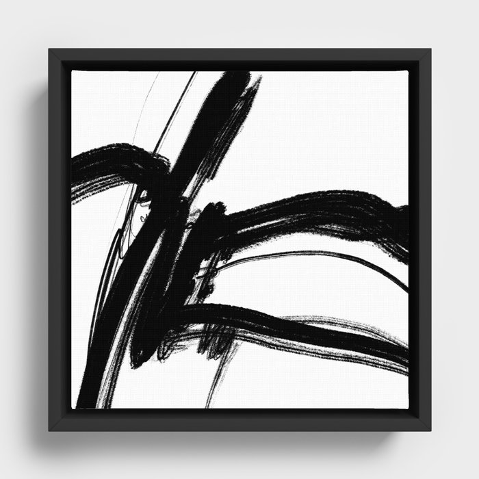 Expressionist Painting. Abstract 80. Framed Canvas