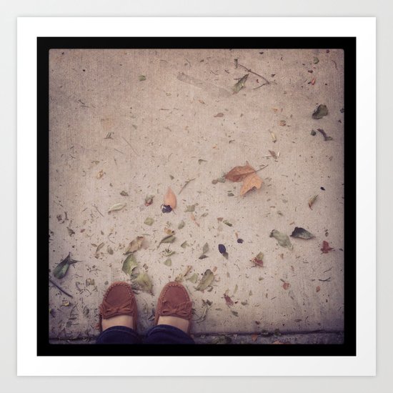 Dead Leaves & Sands Art Print