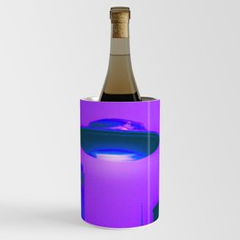 UFO Sighting | NYC cityscape | Vaporwave Aesthetics Wine Chiller