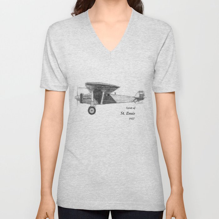 Spirit of St. Louis, 1927 V Neck T Shirt