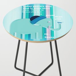 Dr. Seuss Quote 2 Side Table