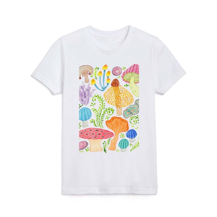 Fairy mushrooms - blue Kids T Shirt