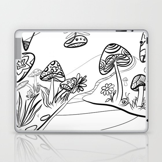 Mushroom World Intro Laptop & iPad Skin