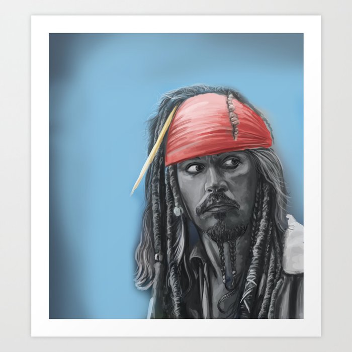 jack sparrow art print by melihozenc society6