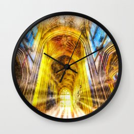 Bath Abbey Sun Rays Art Wall Clock