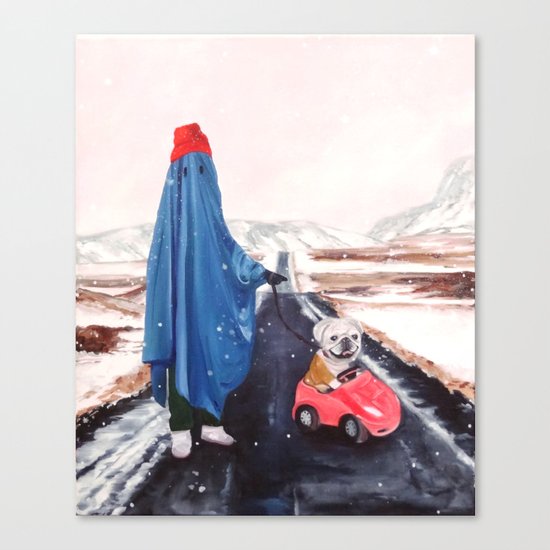 Pug Spooks Canvas Print