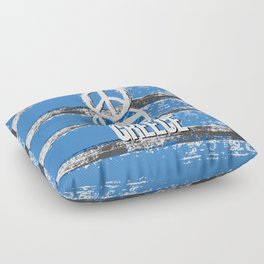 Peace, Love, Greece Floor Pillow