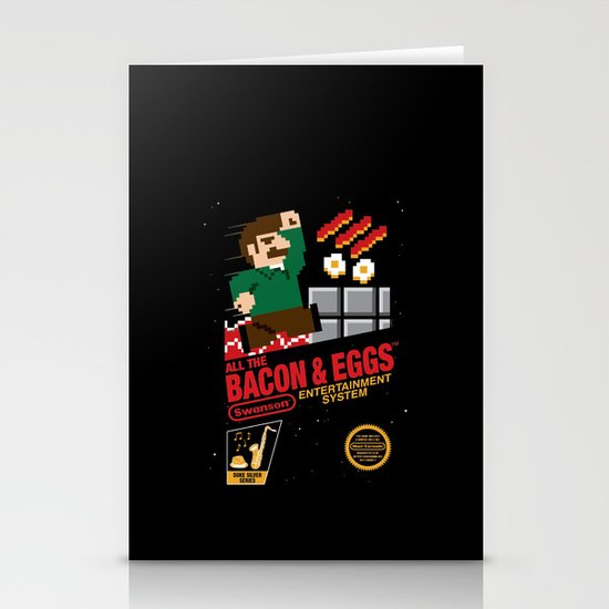 All the Bacon and Eggs Stationery Cards