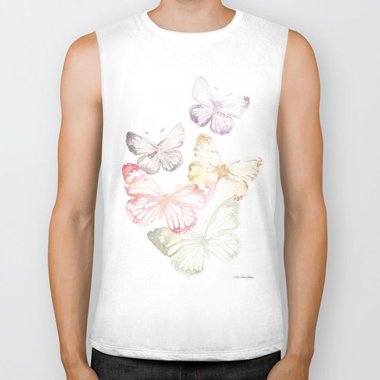 Butterflies Biker Tank