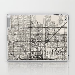 Rancho Cucamonga USA City Map - Minimal Aesthetic Laptop Skin
