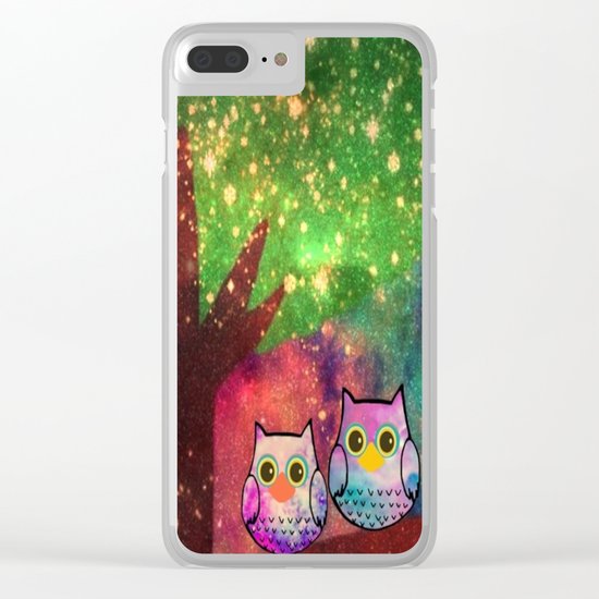 owl-143 Clear iPhone Case
