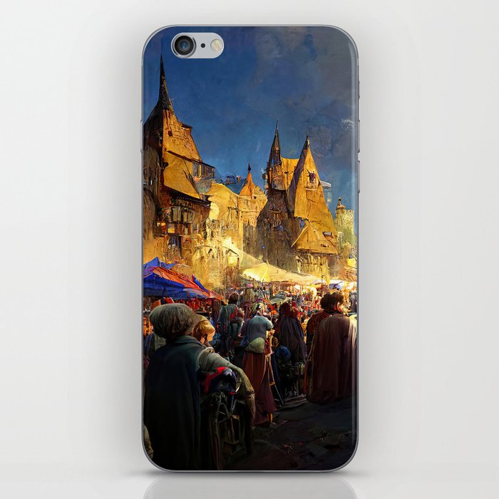 Medieval Fantasy Town iPhone Skin