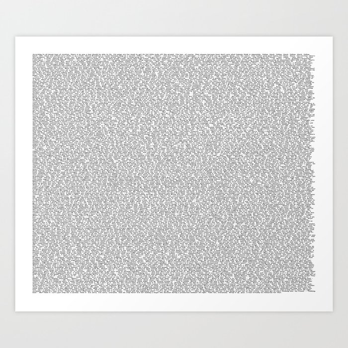 the entire bee movie script in comic sans best selling product art