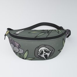 ghostface w knife ~green tones Fanny Pack | Green, Pop Art, Ghostface, Halloween, Scarymovie, Scary, Floral, Spooky, Horrormovie, Graphicdesign 