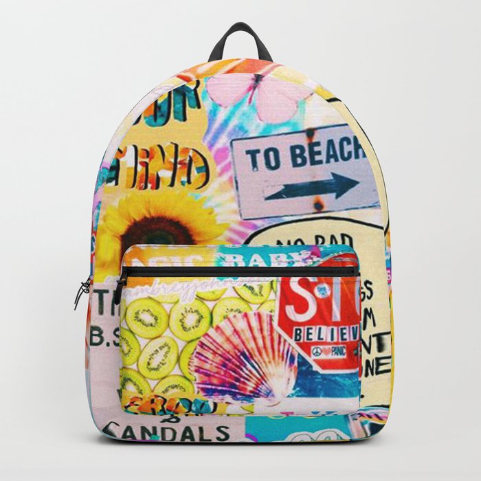 Aesthetic yellow outlet backpack