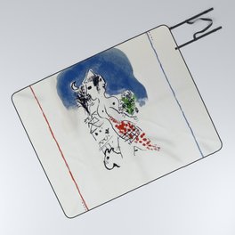 Marc Chagall - Untitled from Flight, published 1971 - Exhibition Poster, Museum Picnic Blanket