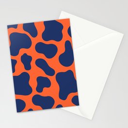 Blue Abstraction Spots Stationery Card