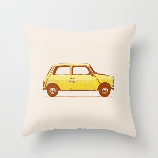 Famous Car #1 - Mini Cooper Throw Pillow