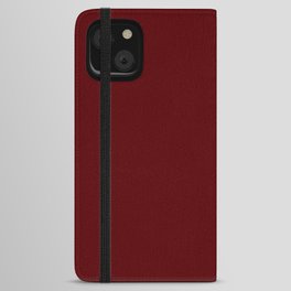 Monochrom red 85-0-0 iPhone Wallet Case