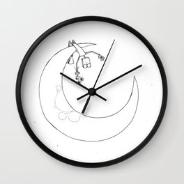 Over the Moon Wall Clock
