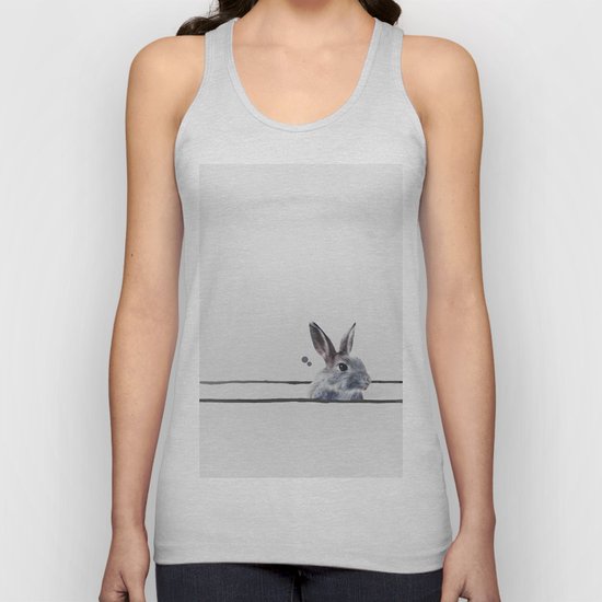 HORIZONTAL RABBITHOLE Unisex Tank Top