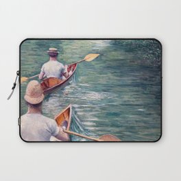 Gustave Caillebotte - Canoes on the Yerres Laptop Sleeve