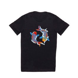 Koi fish / japanese tattoo style pattern T Shirt