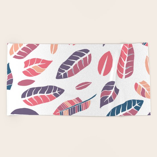 Leaves Beach Towel