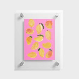 Mangoes in Watercolor Floating Acrylic Print