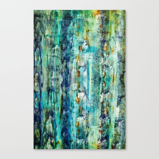 floating / blue Canvas Print
