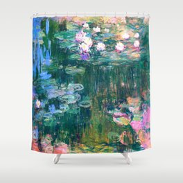 water lilies : Monet Shower Curtain