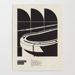Bauhaus Archiv Art Poster