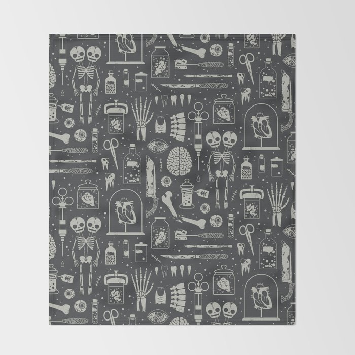 Oddities Xray Throw Blanket by Camille Chew Society6