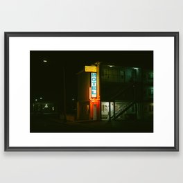 Sunset Motel, Seaside Heights Framed Art Print