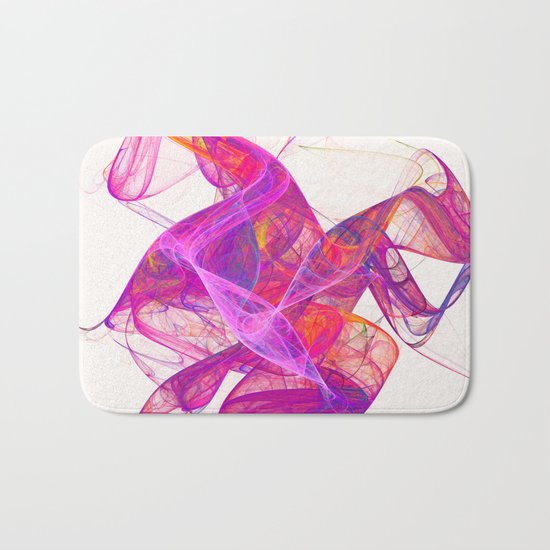 Pink smoke Bath Mat