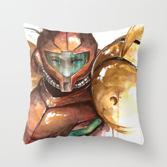 Samus Throw Pillow