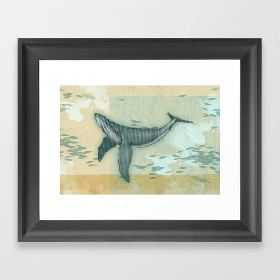 rhythm of the whale Framed Art Print