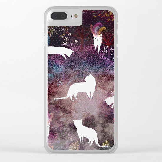 cat heaven Clear iPhone Case