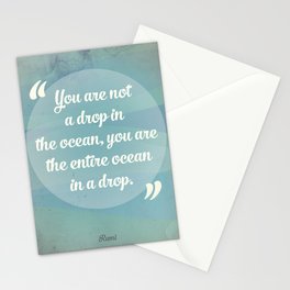 Rumi Ocean Drop Stationery Cards