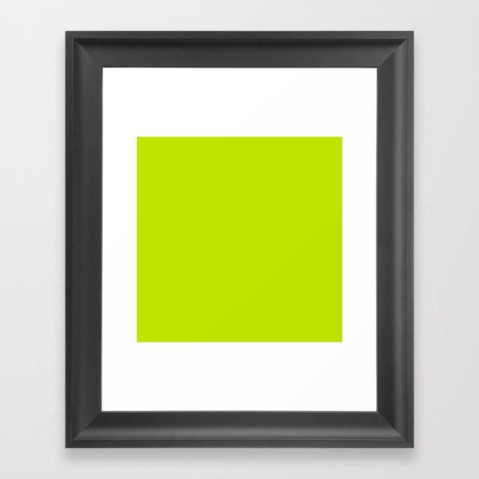 Lime Framed Art Print
