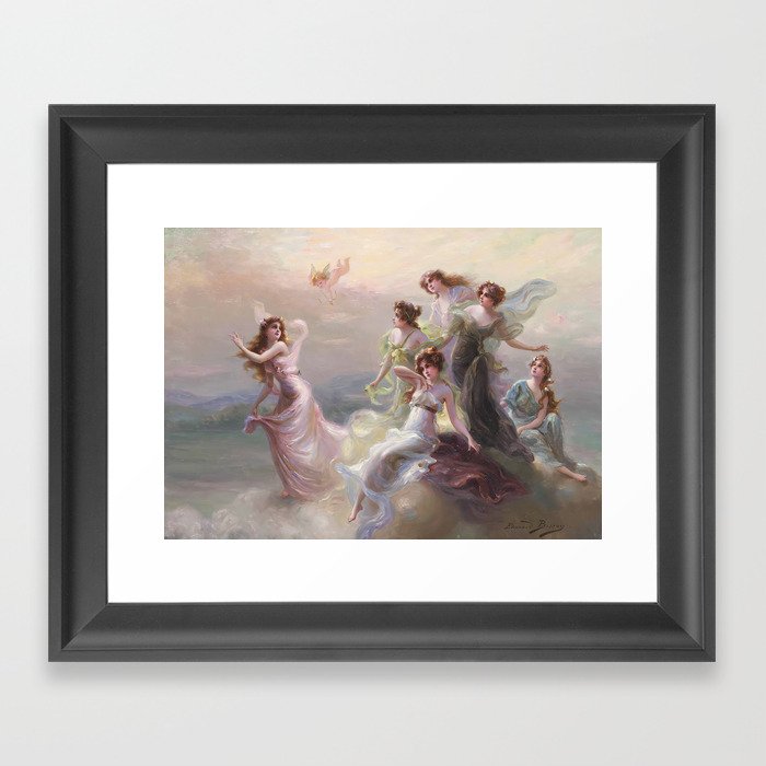The dance of the nymphs - Édouard Bisson Framed Art Print