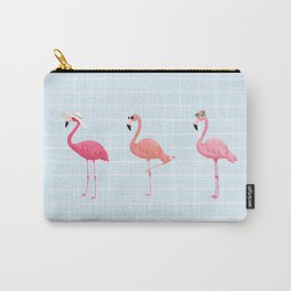 Fancy Flamingos Carry-All Pouch