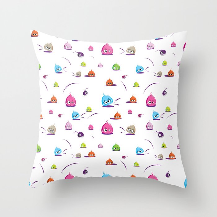 Funny Beetroot Toon Throw Pillow
