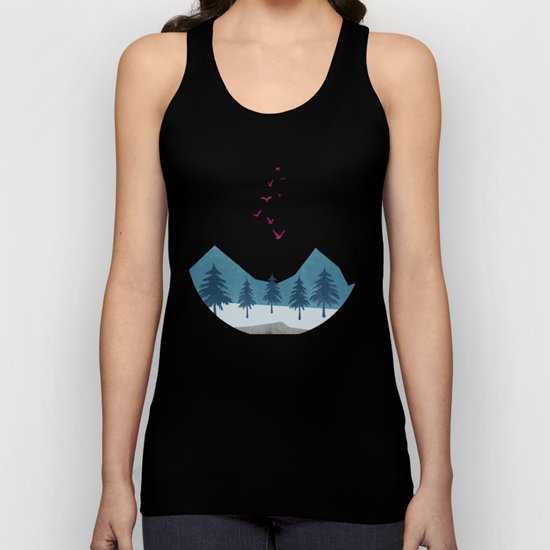 Birds flying high Unisex Tank Top
