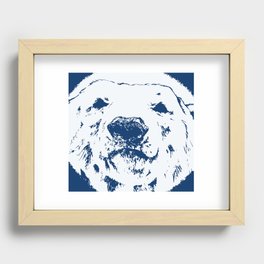 Frank the Polar bear Recessed Framed Print
