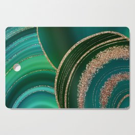 Emerald Marble Glamour Landscape Cutting Board