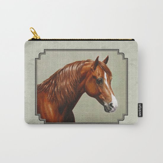 Chestnut Morgan Horse Carry-All Pouch