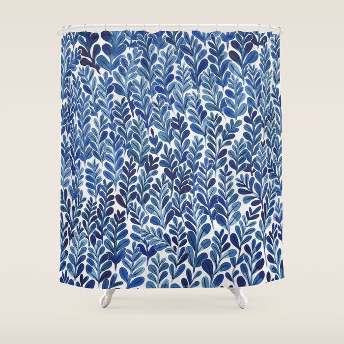 Indigo blues Shower Curtain by Samantha Dolan Society6
